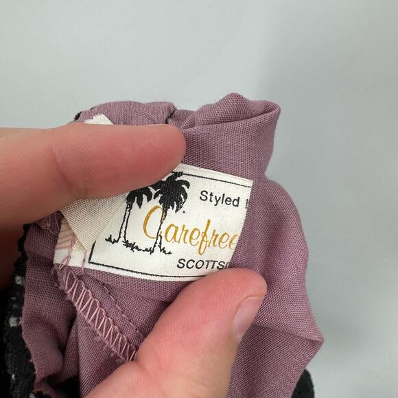 Vintage 1960s velvet lace midi skirt - Picture 2 of 6